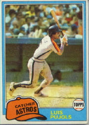 1981 Topps Baseball Cards      313     Luis Pujols